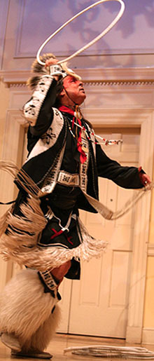 Dallas Chief Eagle hoopdancing, 2007.