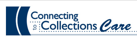 Connecting to Collections Care icon