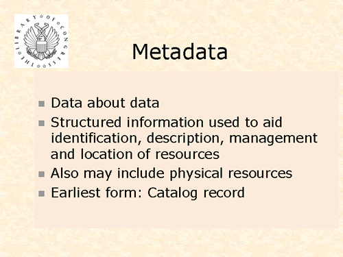 Metadata